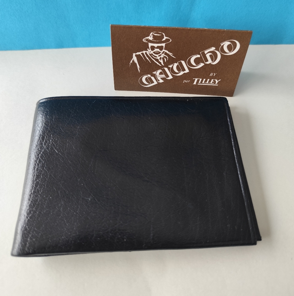 Vintage Tilley Leather BlackWallet Billfold